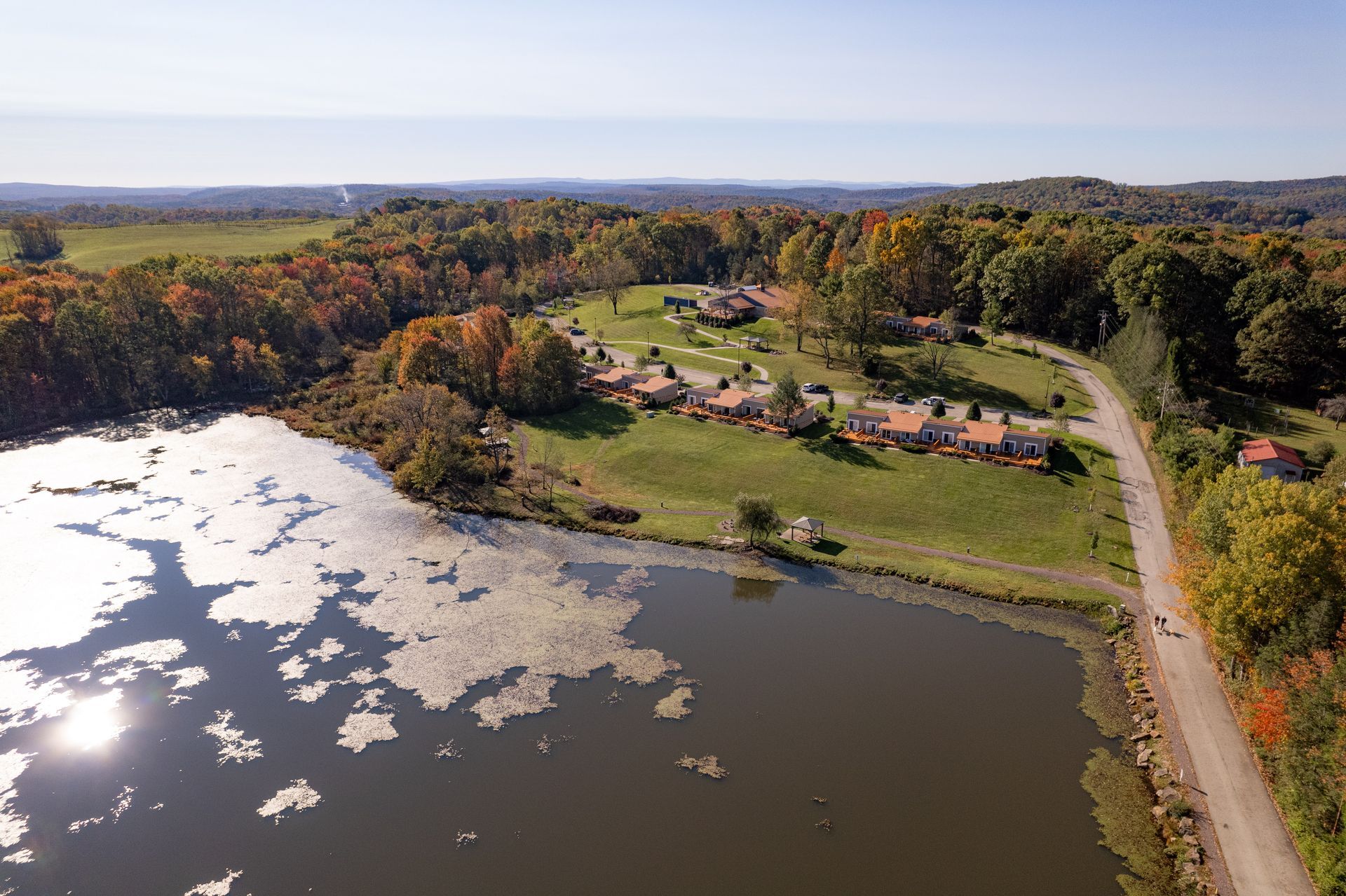 view of lodge at chalk hill lake lenore