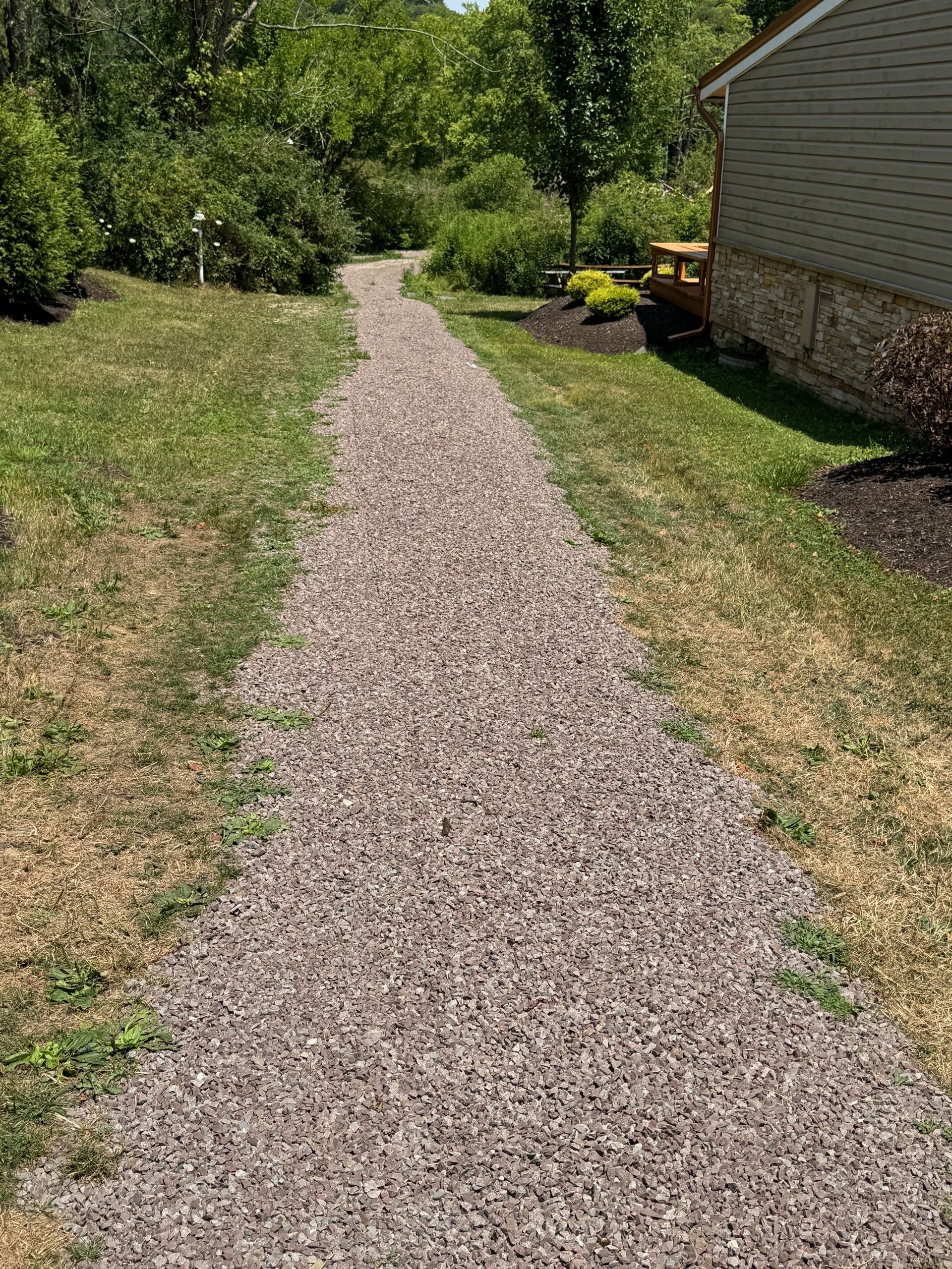 walking trail on lodge at chalk hill property