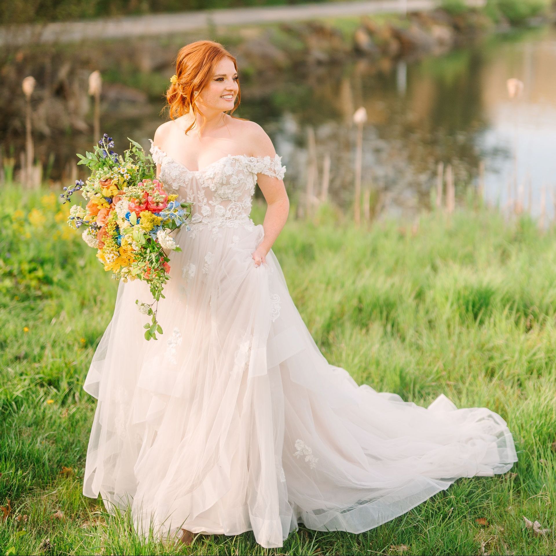 wedding style shoot at venue at chalk hill