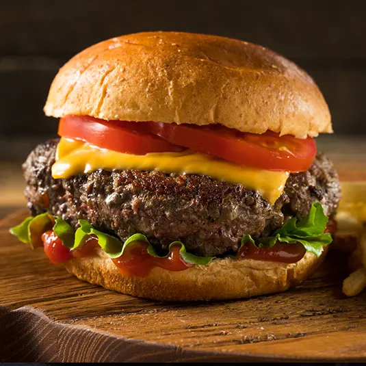 burger from the menu