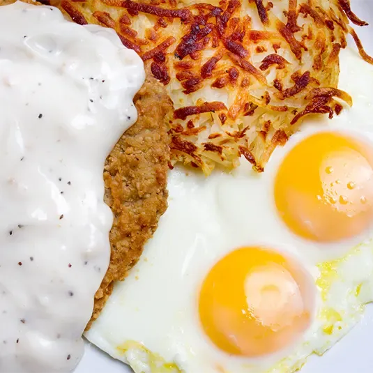 eggs and hashbrowns
