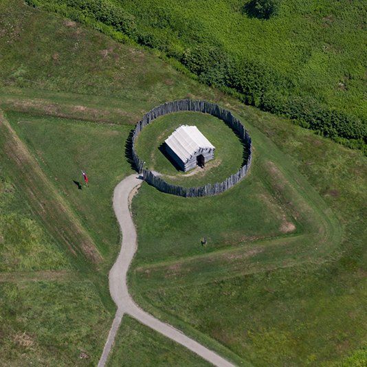 fort necessity drone shot