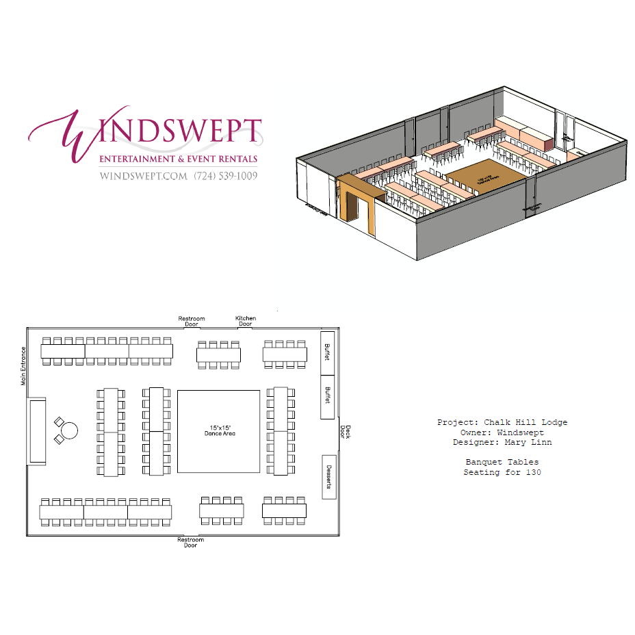 sample venue seating