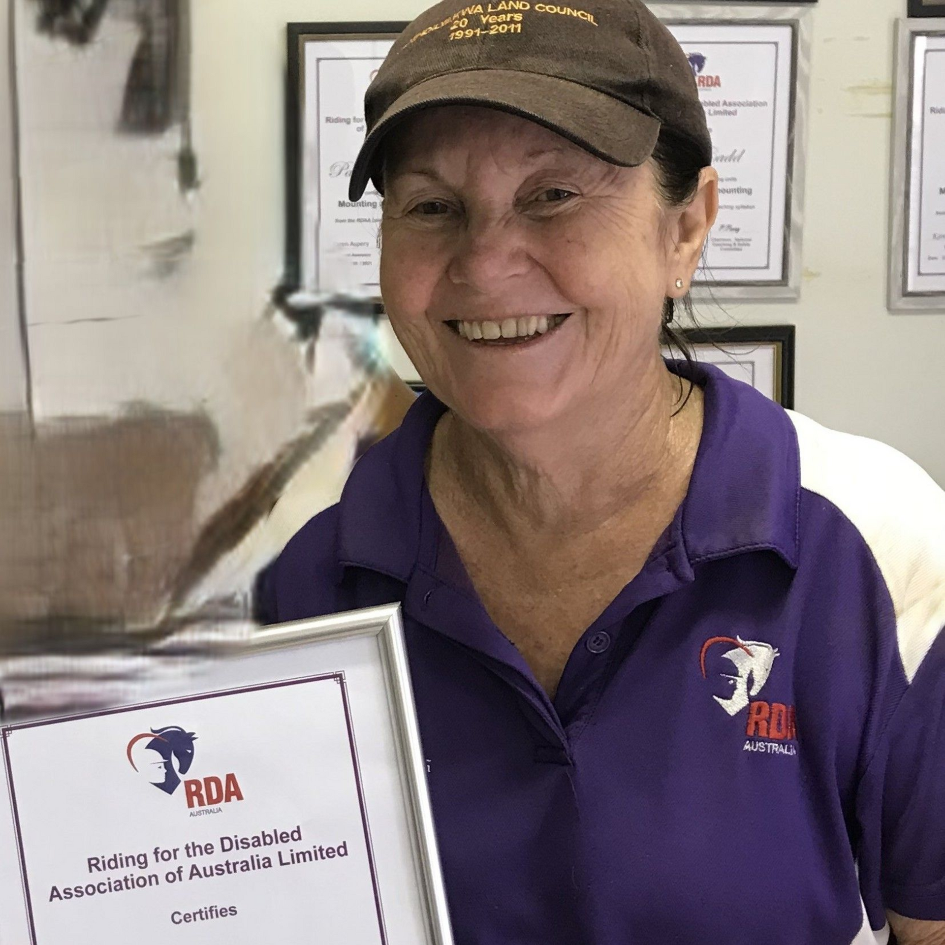 The logo for riding for the disabled association top end inc.