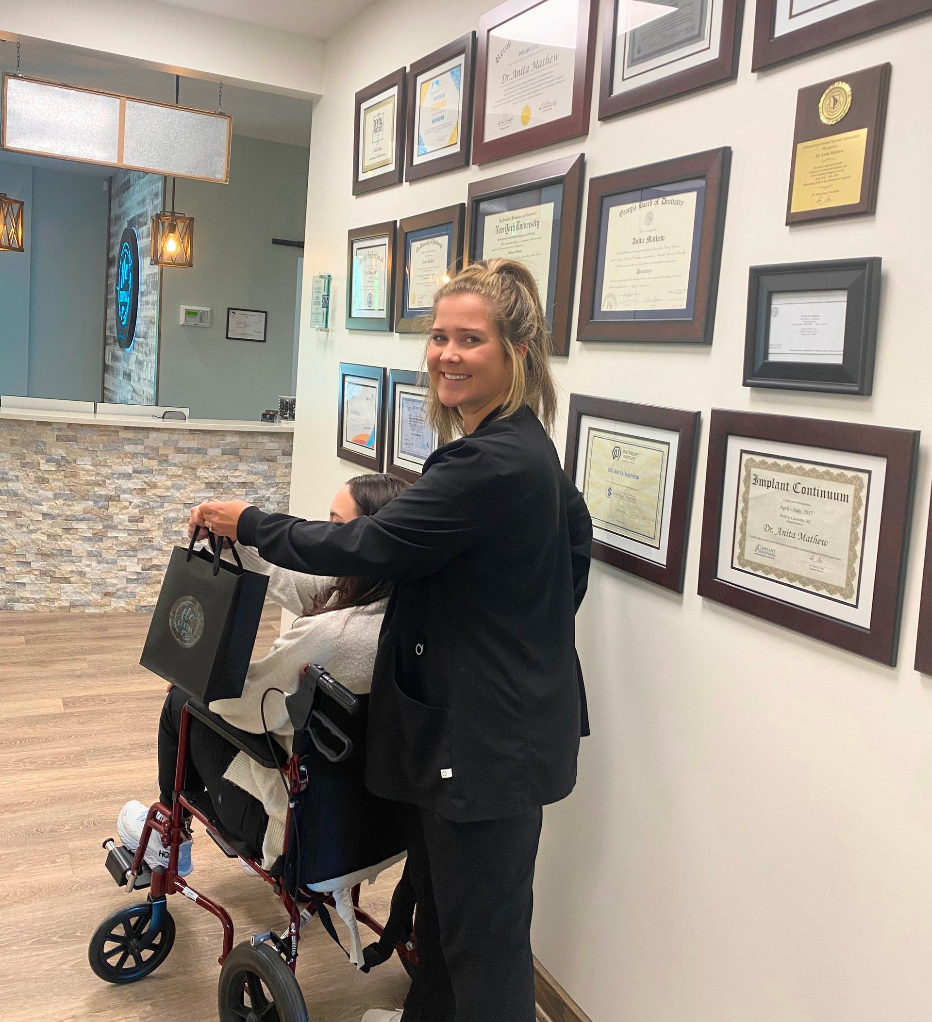 Wheeling out patient after Sedation dentistry What is Sedation Dentistry - TLC Dental Wellness