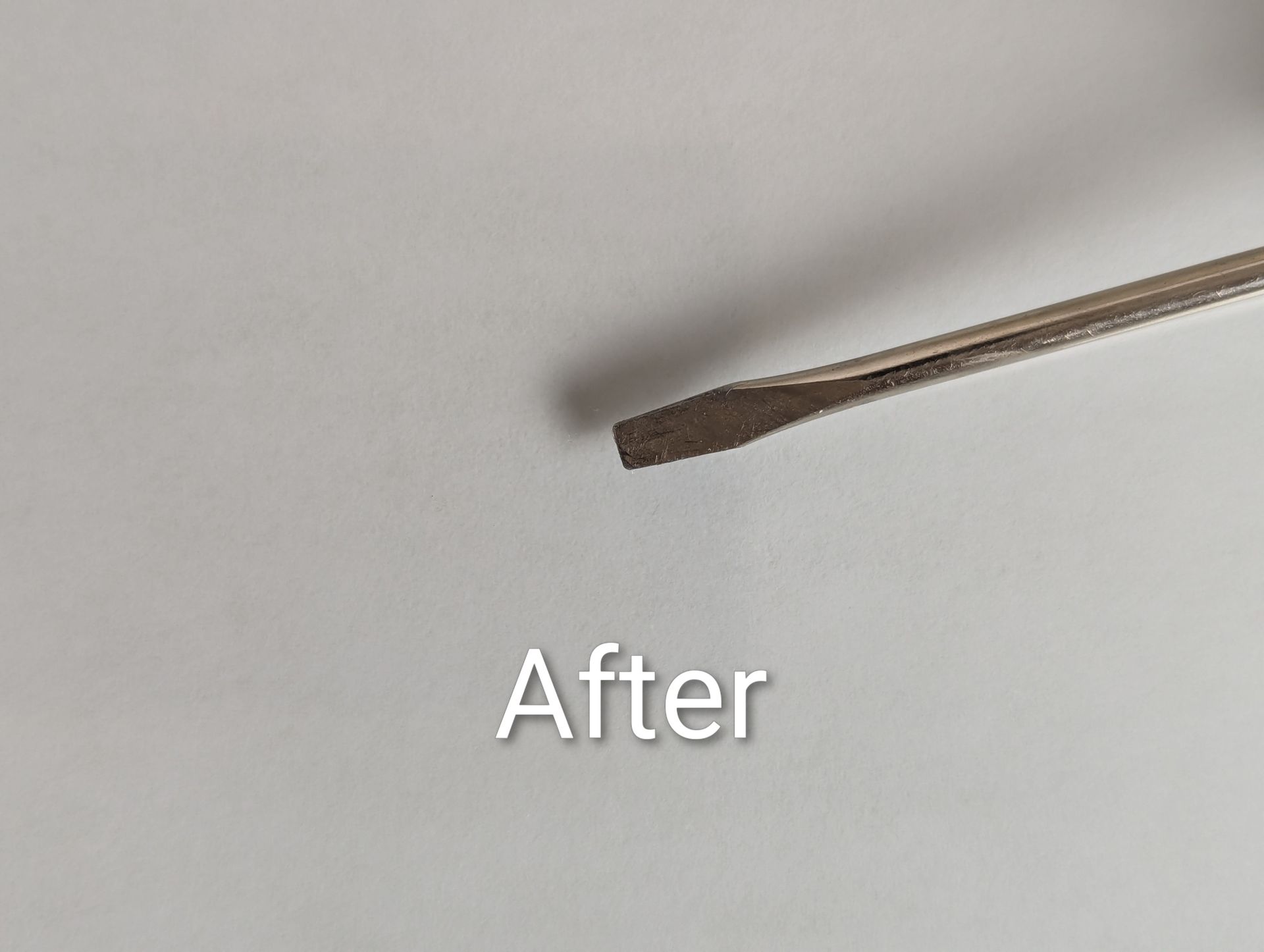 After repair with  ULtra Bond's Crystal Quartz Resin