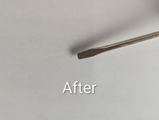 After repair with ULtra Bond's Crystal Quartz Resin