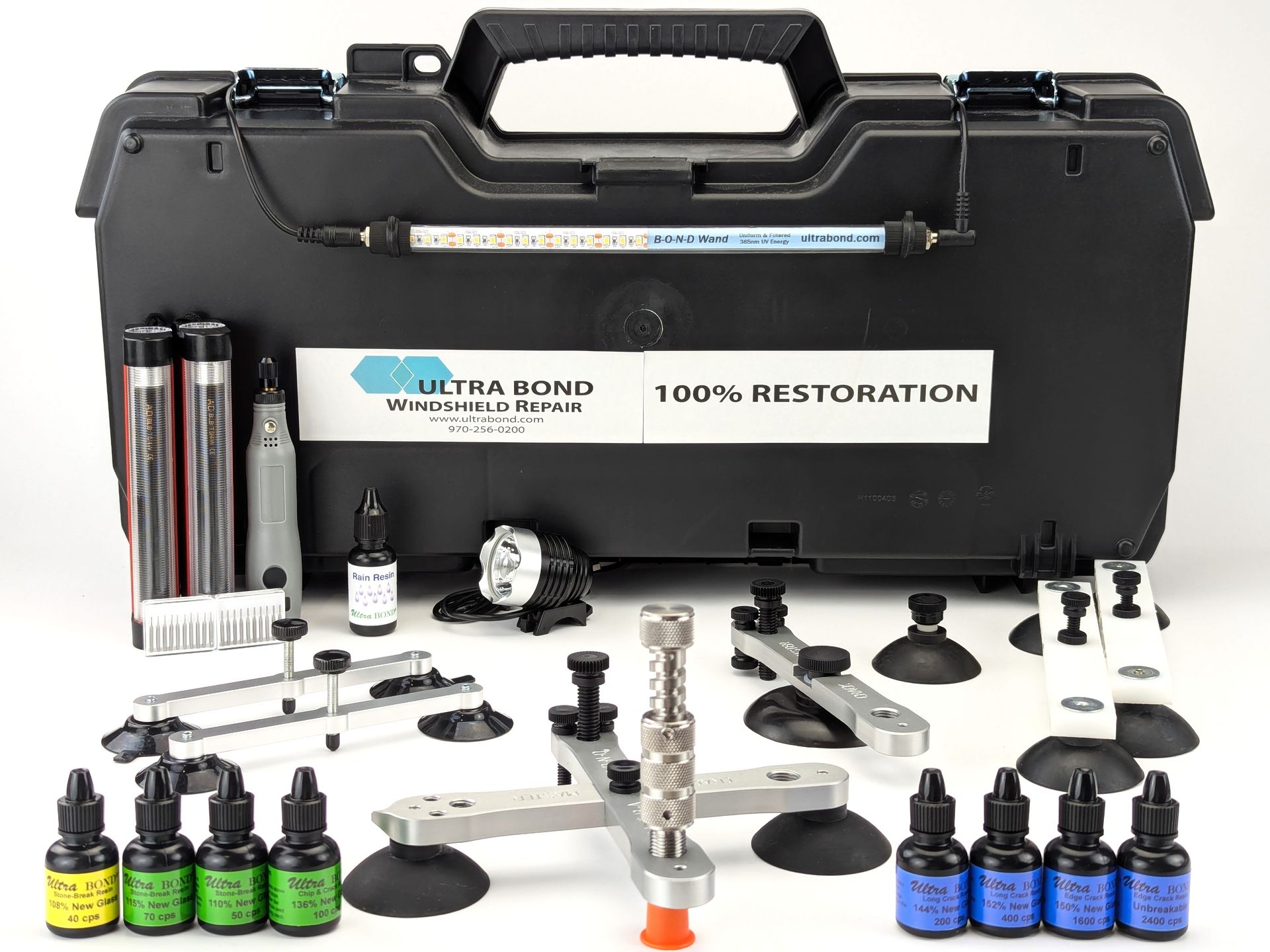 Ultra Bond windshield chip and crack repair kit