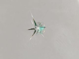 Before picture of a chip repair repair