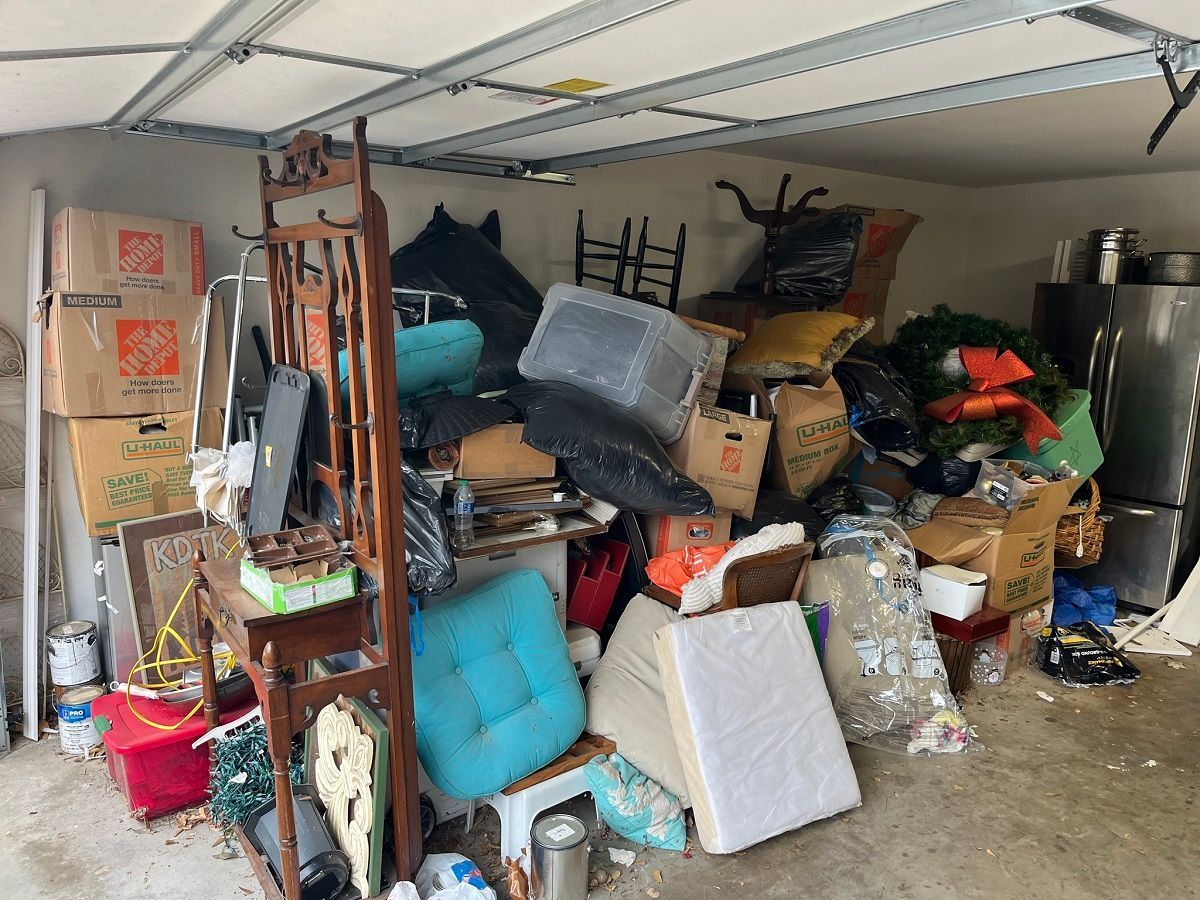 old furniture and junk in garage, furniture removal, longview tx