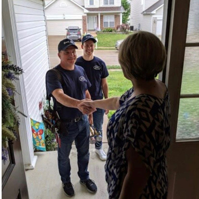 HVAC Technicians At The Client's Door — St. Louis, MO — Best Air Heating and Cooling LLC