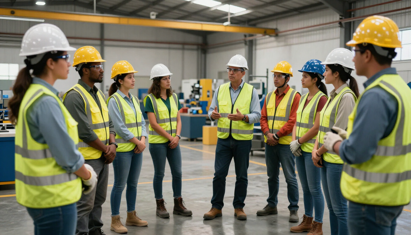 Capacitación de trabajadores sobre seguridad laboral