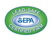 EPA Lead-Safe Certified Firm oval logo in green and blue