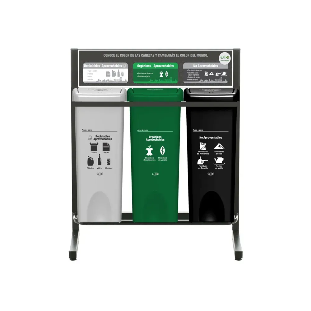 Dar Click - Punto Ecológico x 3 Papeleras