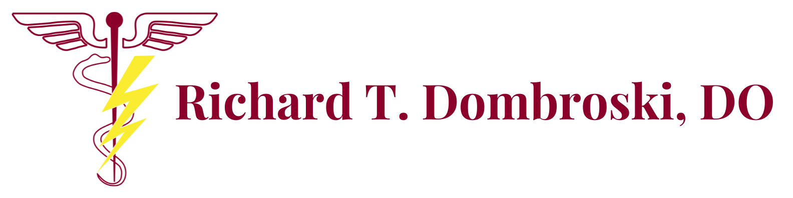 A logo for richard t. dombrovski do