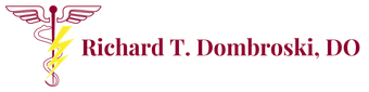 A logo for richard t. dombrovski do