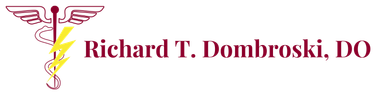 A logo for richard t. dombrovski do