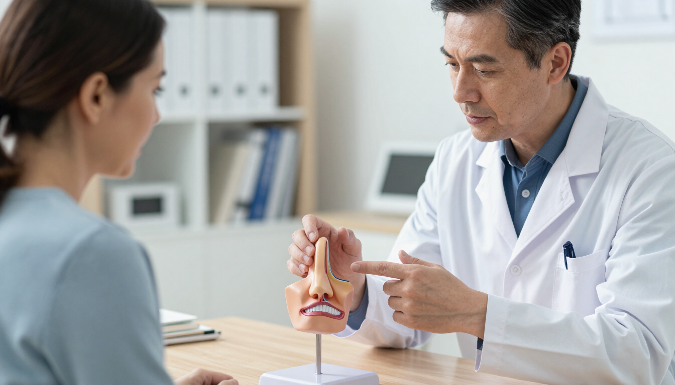 Consulta sobre obstrucción nasal y tabique desviado para mejorar la respiración