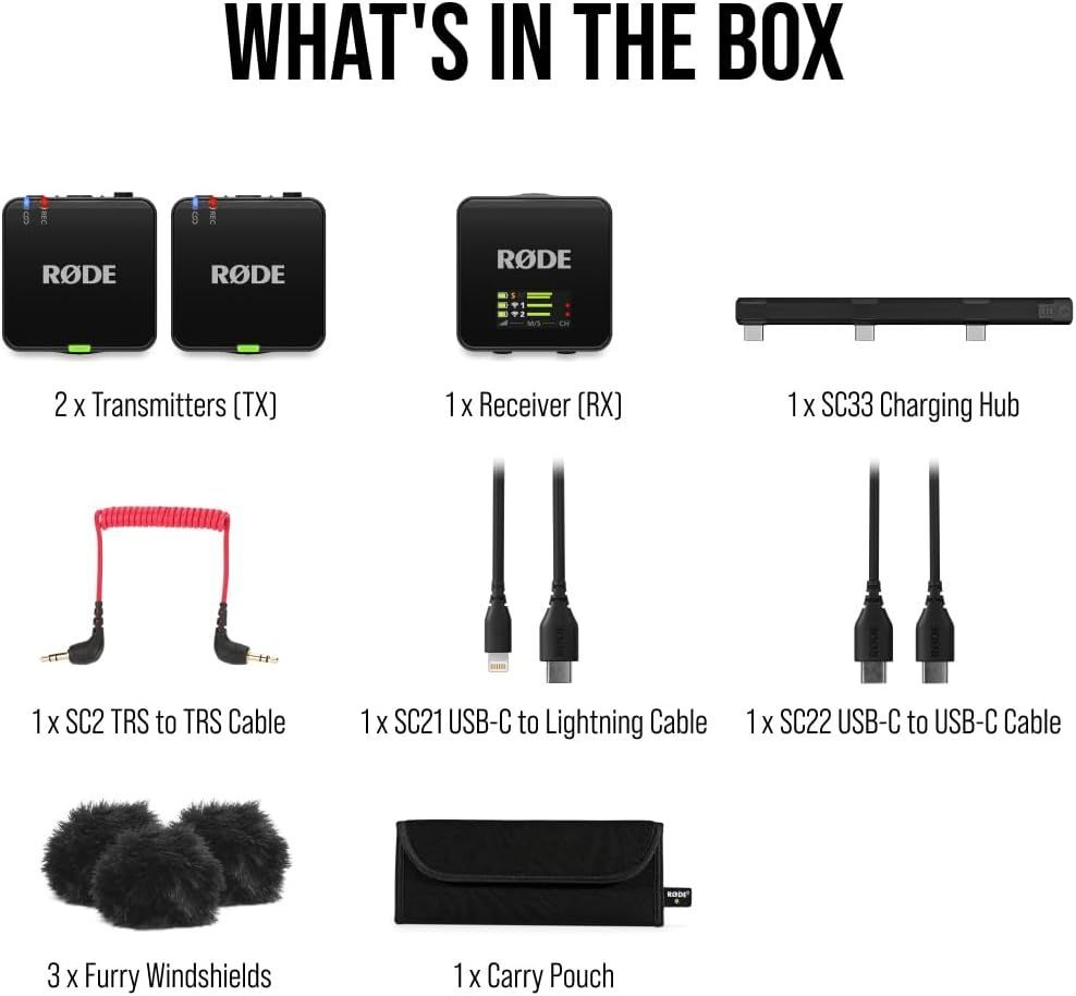 Rode Wireless go Gen 3 - חמש שנים אחריות יבואן רשמי