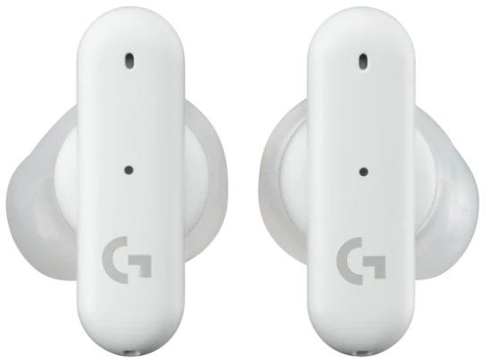 זוג אוזניות לבנות של logitech