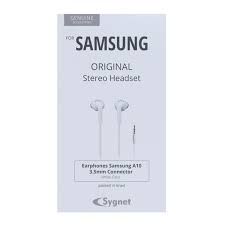 אוזניות סטריאו מקוריות של samsung למחבר samsung a10 3.5 מ