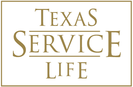 Logo for Texas Service Life with the words 