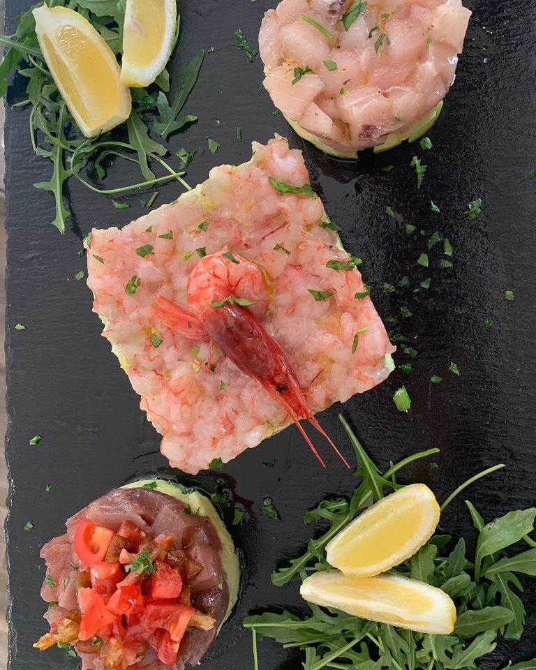 fresh fish tartare