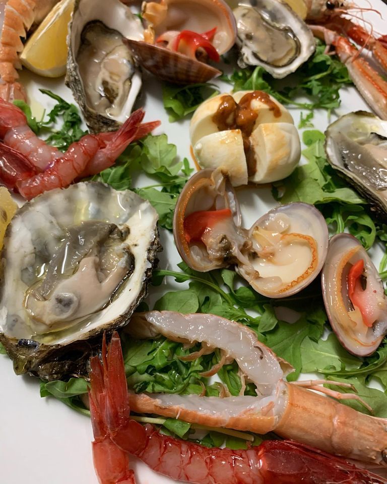 raw fish platter