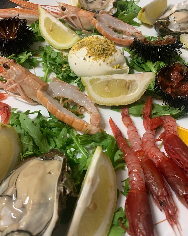 very fresh raw fish