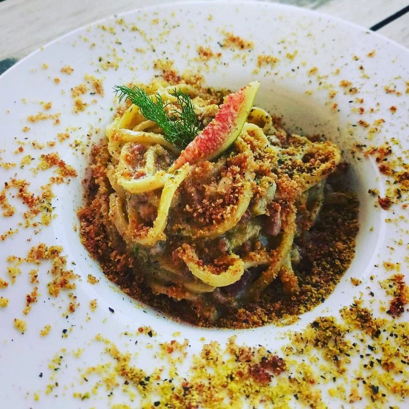 primo con pesce e fichi