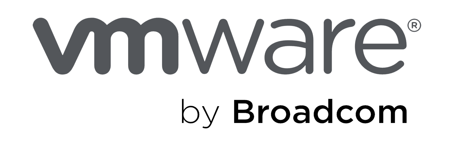 VMware by Broadcom logo.