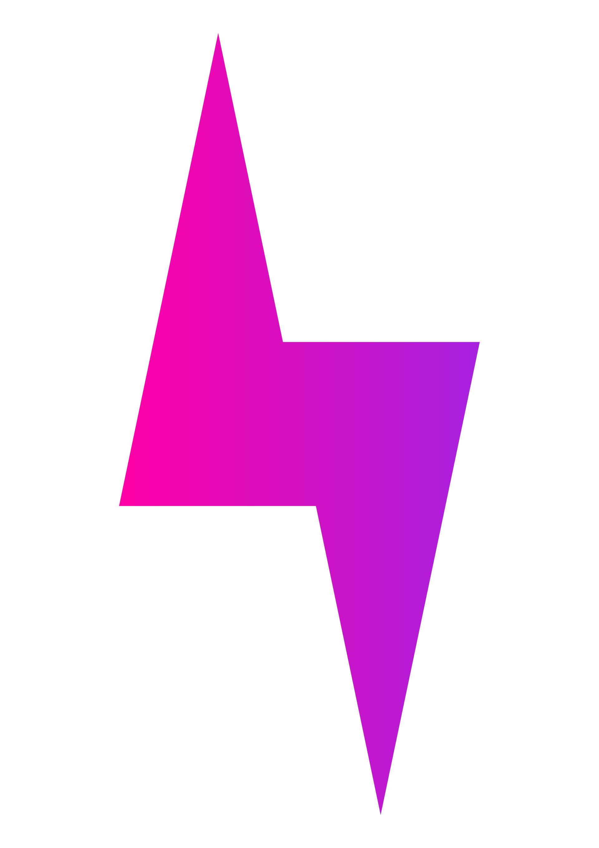 Purple and pink lightning bolt graphic.