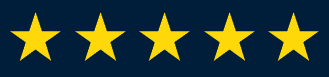 A row of yellow stars on a blue background.