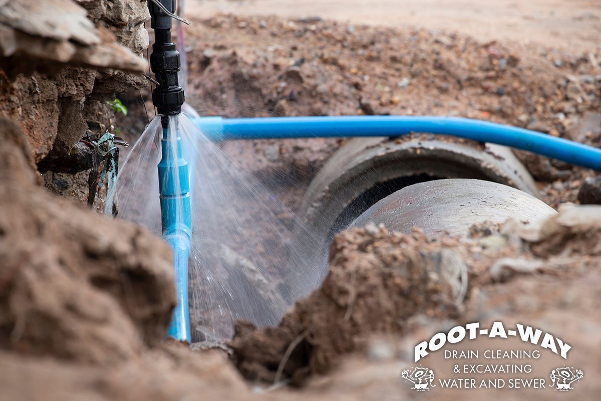 Water leaking from the main water line