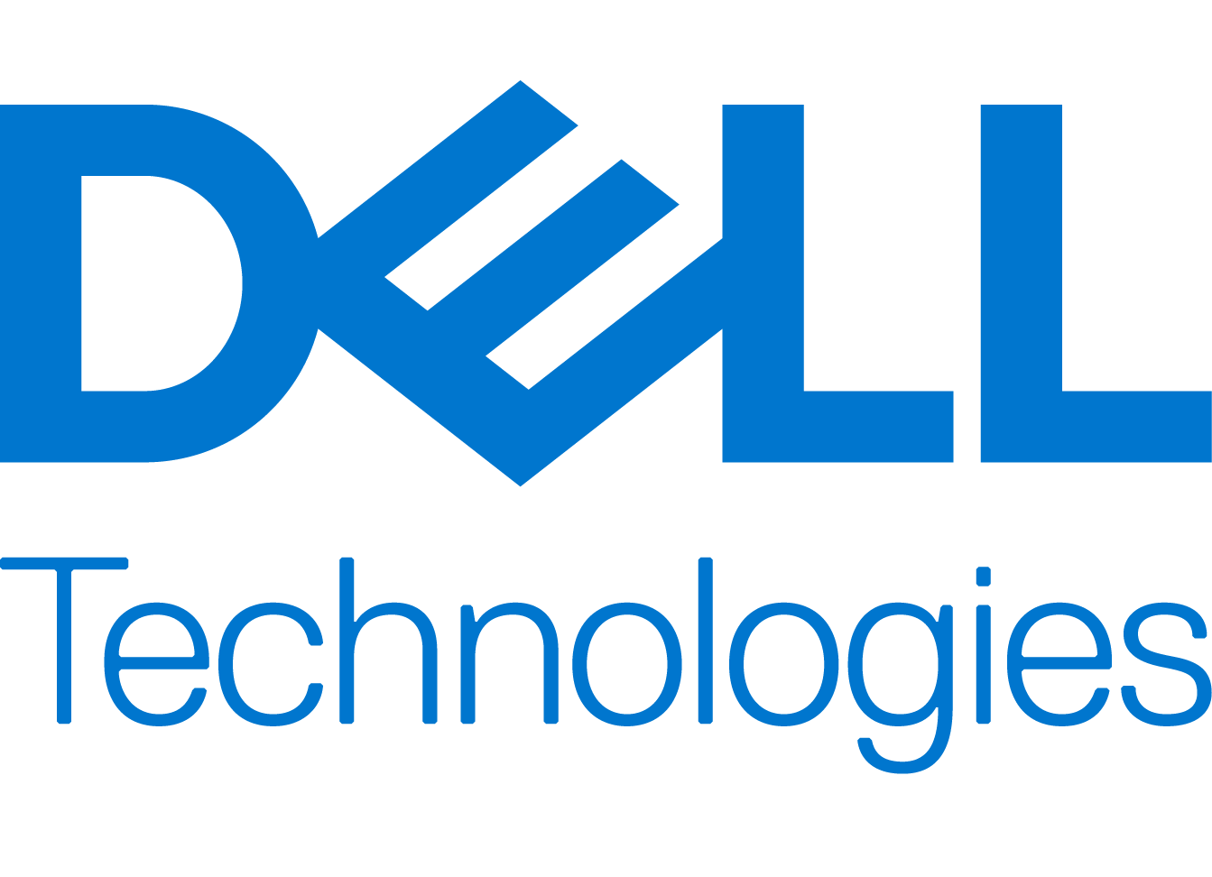 戴爾科技標誌：藍色“DELL”，下方有風格化的“E”和“Technologies”。