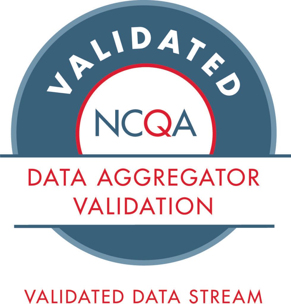 NCQA Data Aggregation Validation Validated Data Stream badge