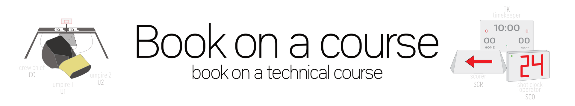Book on a course header