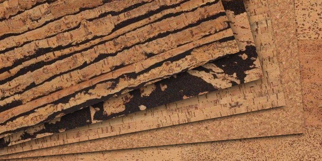 A close up of a piece of cork stacked on top of each other.