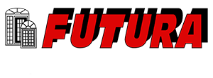 Un logo futura avec un bâtiment en arrière-plan