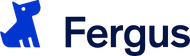 Blue dog logo next to the word “Fergus” in dark blue text