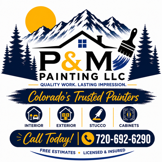 LocalSplash Painter logo with house and paint drips in blue, orange, and white