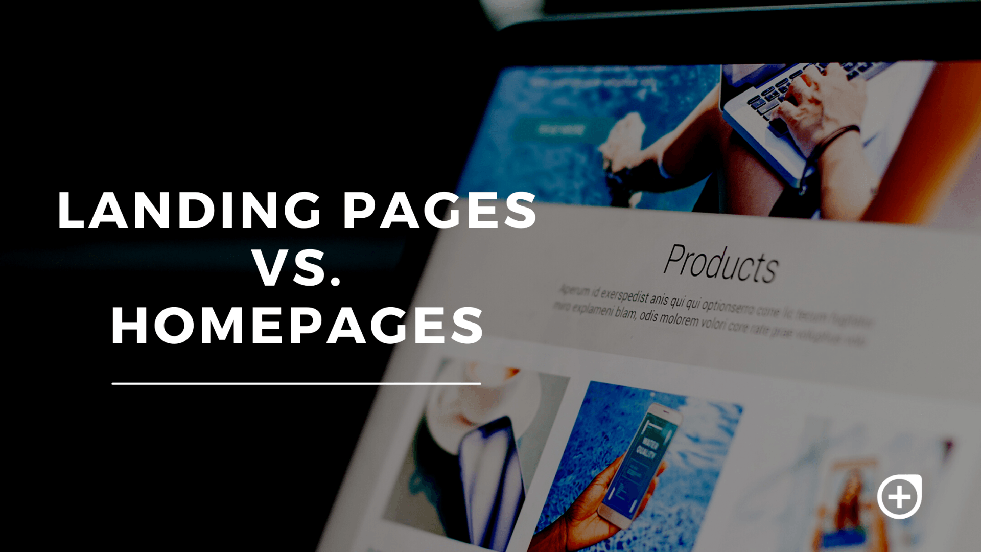 landing page vs. homepage