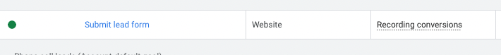 google ads conversion - submit lead form