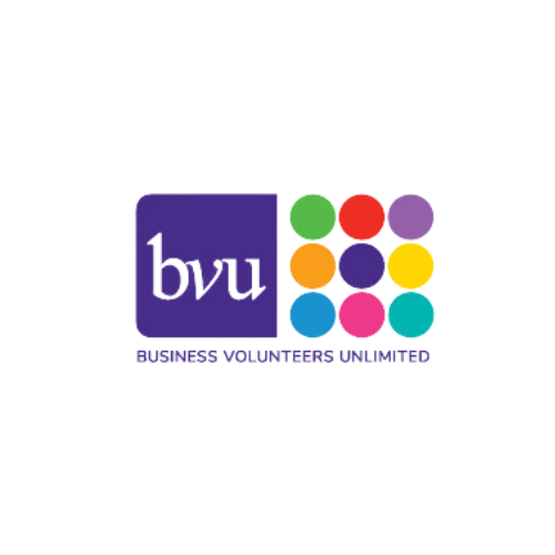 A logo for bvu business volunteers unlimited
