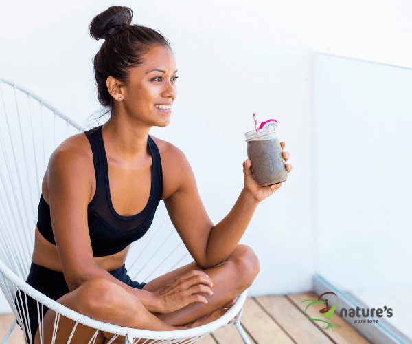 A photo of a woman practicing effective selfcare habits