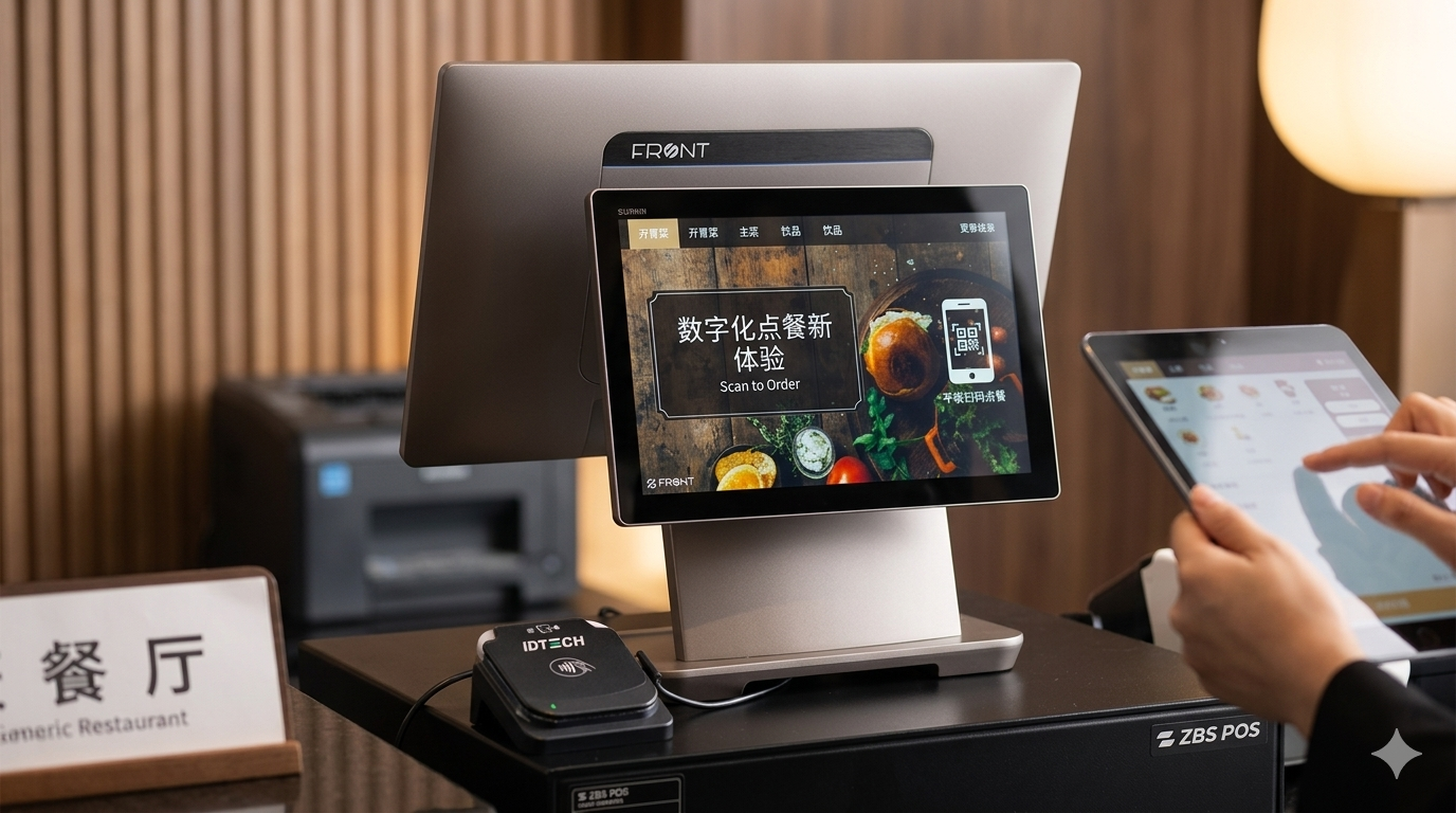 Tablet POS system with scan-to-order helps restaurants streamline ordering, payments, and operations