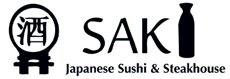 Saki Japanese Sushi & Steakhouse restaurant logo.