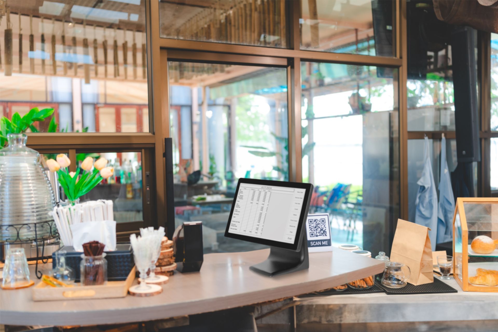 point of sales in cafe