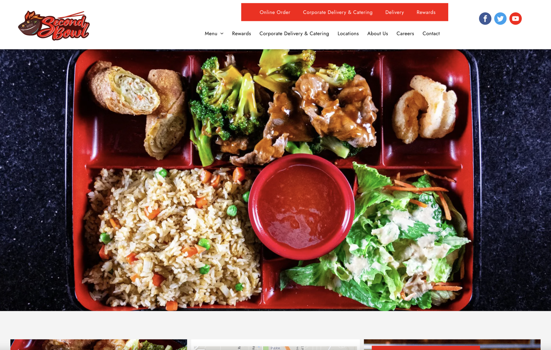 zbspos website design bento chinese japanese franchise