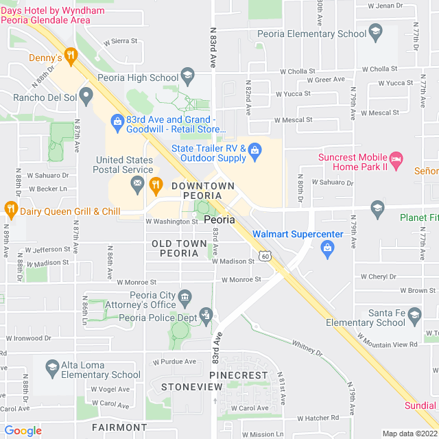 Map of business location